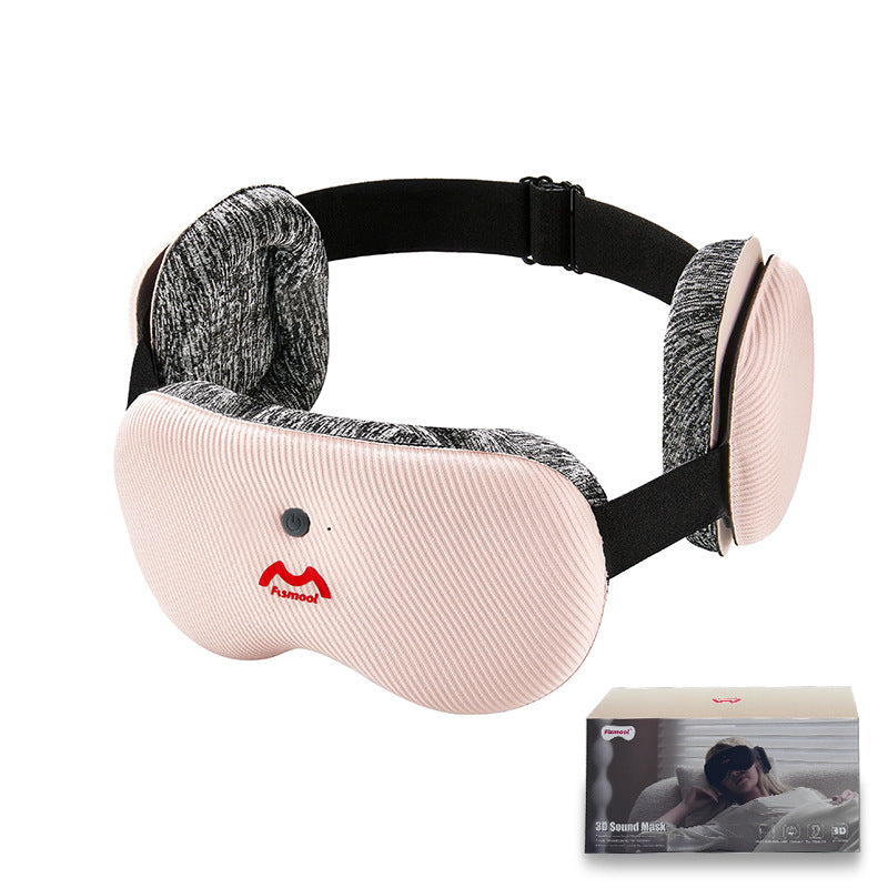 Bluetooth Sleep Mask 3D Stereo Light-Blocking White Noise Music