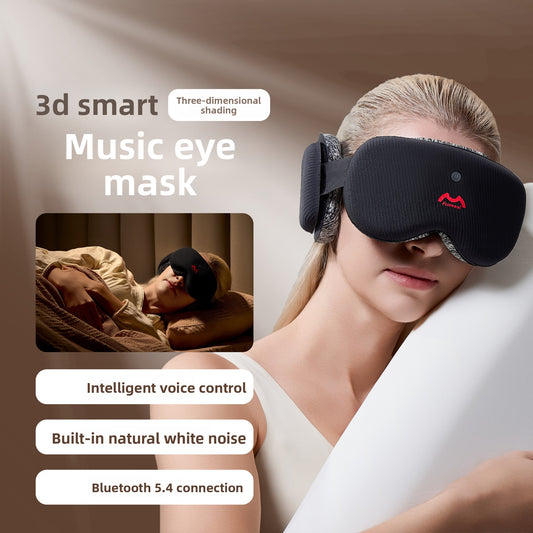 Bluetooth Sleep Mask 3D Stereo Light-Blocking White Noise Music