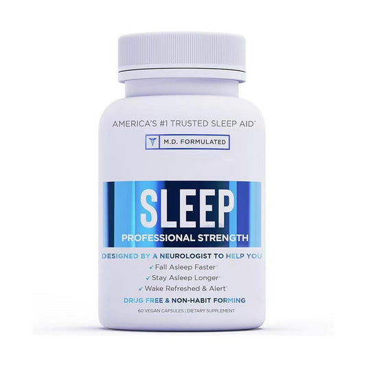 Gentle Sleep Supplement | 60 Vegan Capsules, 30-Day Supply | Melatonin, Magnesium Glycinate, Ashwagandha & Valerest Blend | Non-Habit Forming Formula