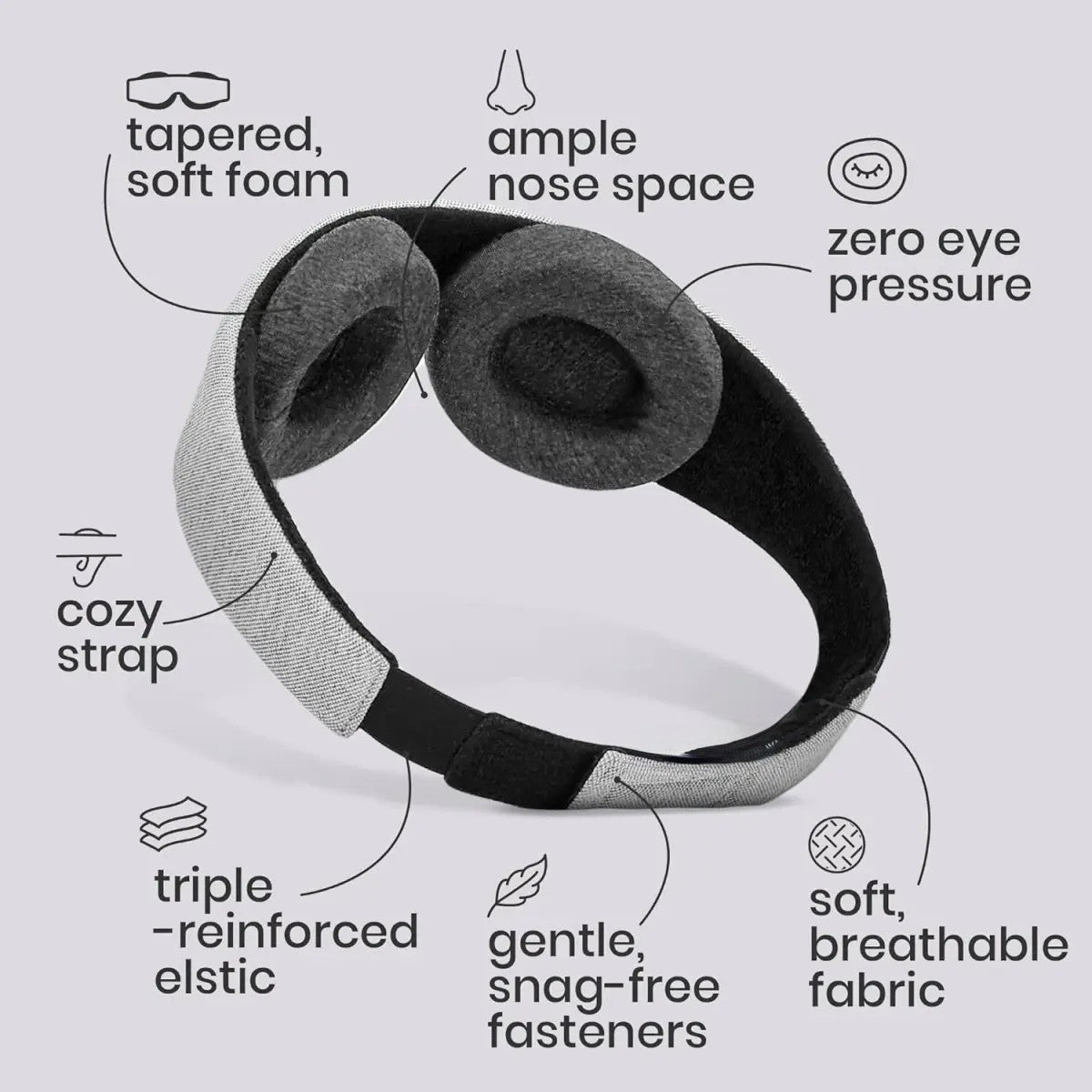 Light-blocking eye mask