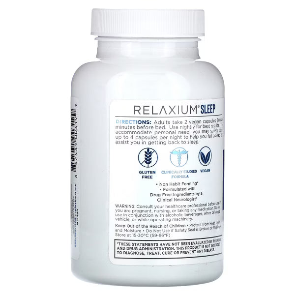 Gentle Sleep Supplement | 60 Vegan Capsules, 30-Day Supply | Melatonin, Magnesium Glycinate, Ashwagandha & Valerest Blend | Non-Habit Forming Formula