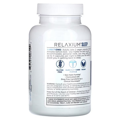 Gentle Sleep Supplement | 60 Vegan Capsules, 30-Day Supply | Melatonin, Magnesium Glycinate, Ashwagandha & Valerest Blend | Non-Habit Forming Formula